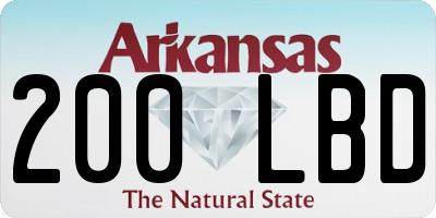 AR license plate 200LBD