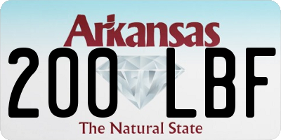 AR license plate 200LBF