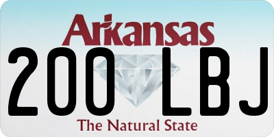 AR license plate 200LBJ