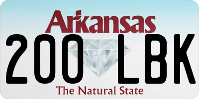 AR license plate 200LBK