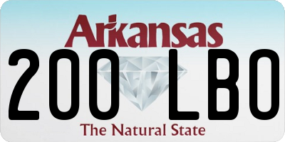 AR license plate 200LBO