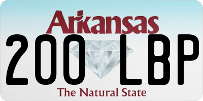 AR license plate 200LBP