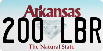 AR license plate 200LBR