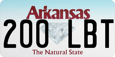 AR license plate 200LBT