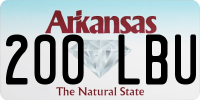 AR license plate 200LBU