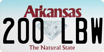 AR license plate 200LBW