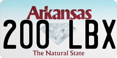 AR license plate 200LBX