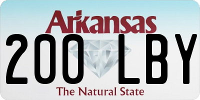 AR license plate 200LBY