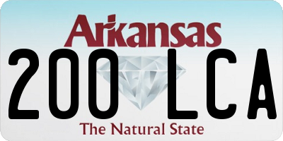AR license plate 200LCA