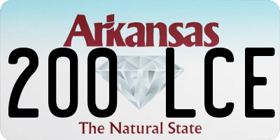 AR license plate 200LCE