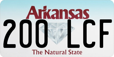 AR license plate 200LCF