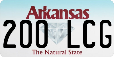AR license plate 200LCG