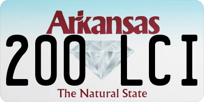 AR license plate 200LCI