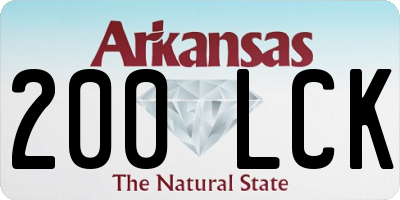 AR license plate 200LCK