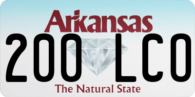 AR license plate 200LCO