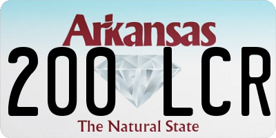 AR license plate 200LCR