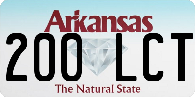 AR license plate 200LCT