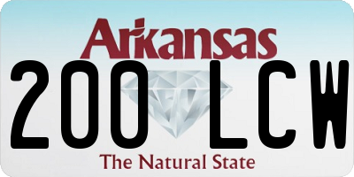 AR license plate 200LCW
