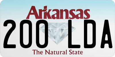 AR license plate 200LDA