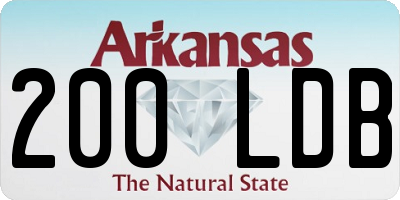 AR license plate 200LDB
