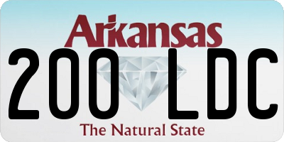 AR license plate 200LDC