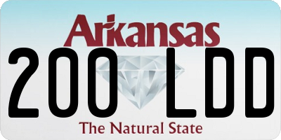 AR license plate 200LDD
