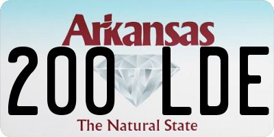 AR license plate 200LDE