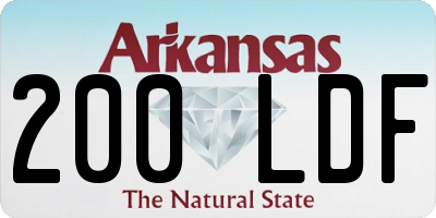 AR license plate 200LDF