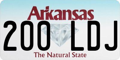 AR license plate 200LDJ