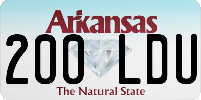 AR license plate 200LDU
