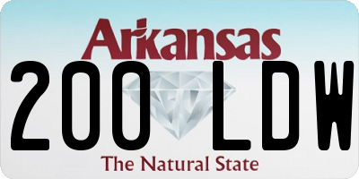 AR license plate 200LDW