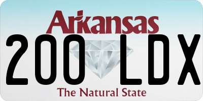 AR license plate 200LDX