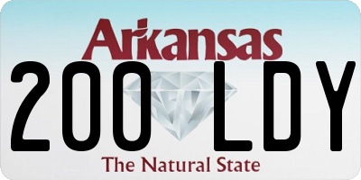 AR license plate 200LDY