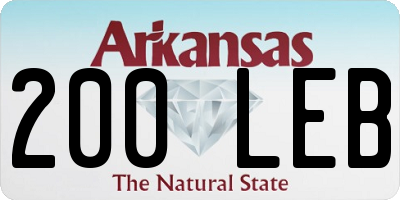 AR license plate 200LEB
