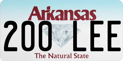 AR license plate 200LEE
