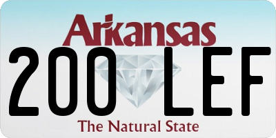 AR license plate 200LEF