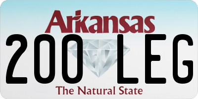 AR license plate 200LEG