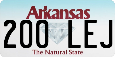 AR license plate 200LEJ