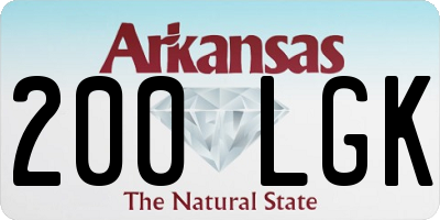 AR license plate 200LGK