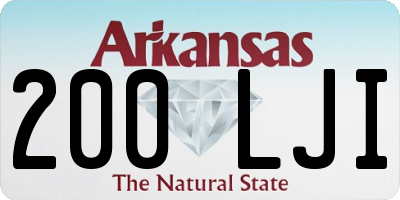 AR license plate 200LJI