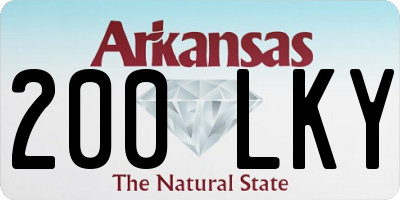 AR license plate 200LKY