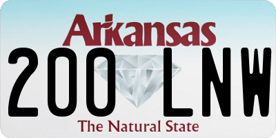 AR license plate 200LNW