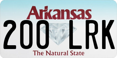 AR license plate 200LRK