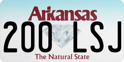 AR license plate 200LSJ