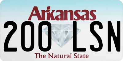 AR license plate 200LSN