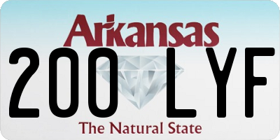 AR license plate 200LYF