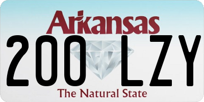 AR license plate 200LZY