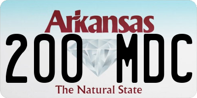 AR license plate 200MDC