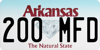 AR license plate 200MFD