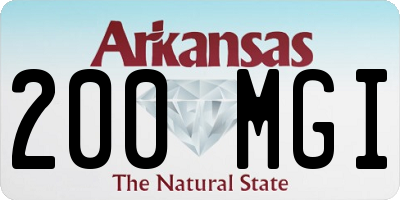 AR license plate 200MGI